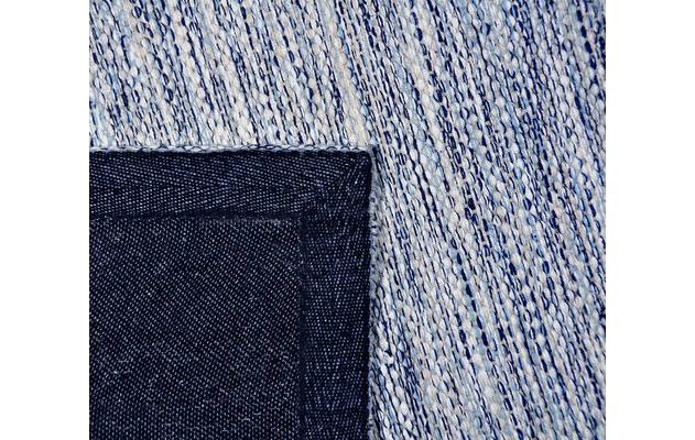 Goossens basic vloerkleed tealo blauw katoen - 8194387-03