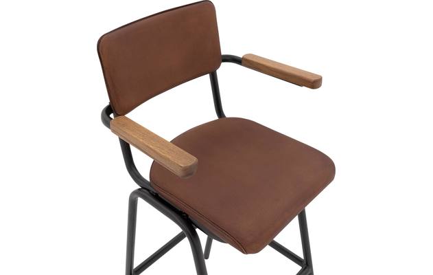 Goossens barstoel chaplin bruin leer - 8196000-05
