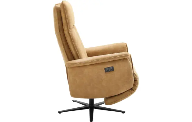Goossens relaxstoel odyssey bruin micro leer - 8196279-02