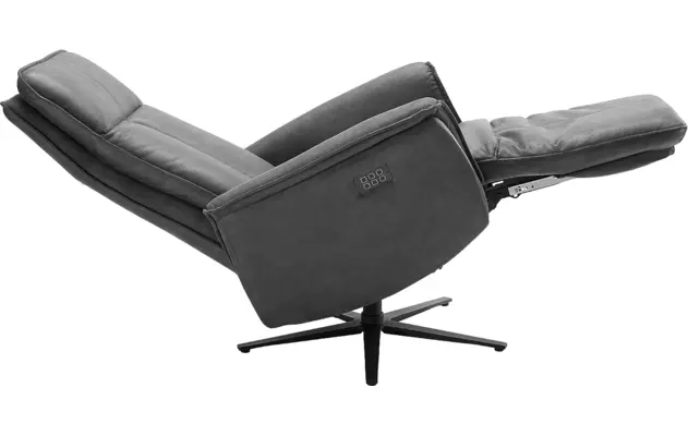 Goossens relaxstoel odyssey grijs micro leer - 8196279-13