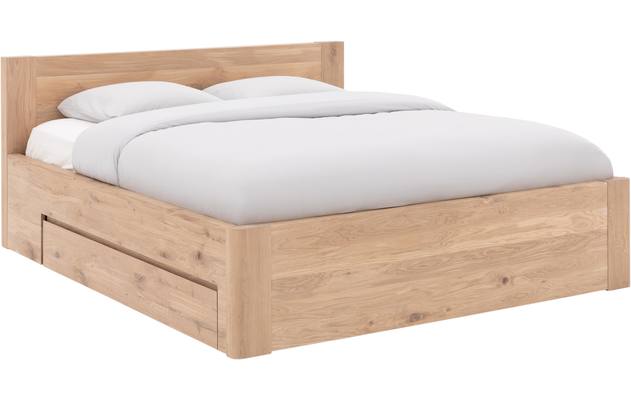 Goossens bedframe bibi onbewerkt eiken - 8196829-01
