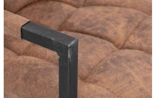 Goossens eetkamerstoel steven bruin microvezel - 8200004-07