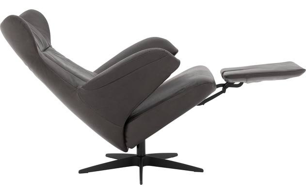 Goossens excellent relaxstoel avec grijs leer - 8200442-09