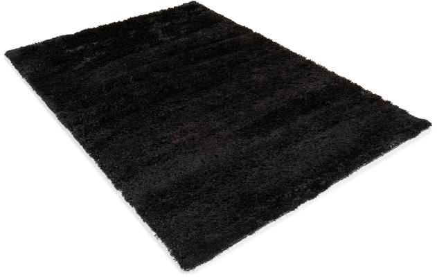 Goossens basic vloerkleed liseen zwart polyester - 8201372-02