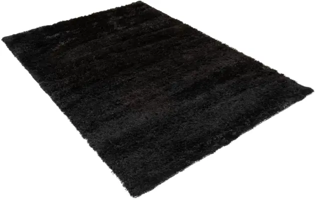 Goossens basic vloerkleed liseen zwart polyester - 8201372-02