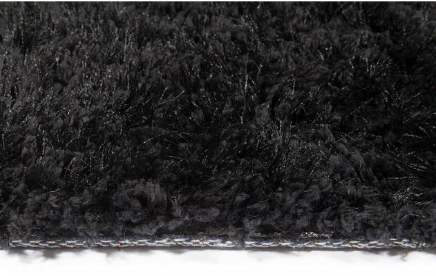 Goossens basic vloerkleed liseen zwart polyester - 8201372-05