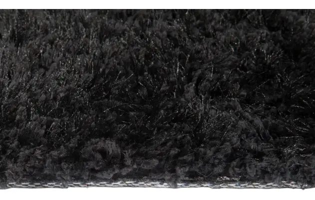 Goossens basic vloerkleed liseen zwart polyester - 8201372-05