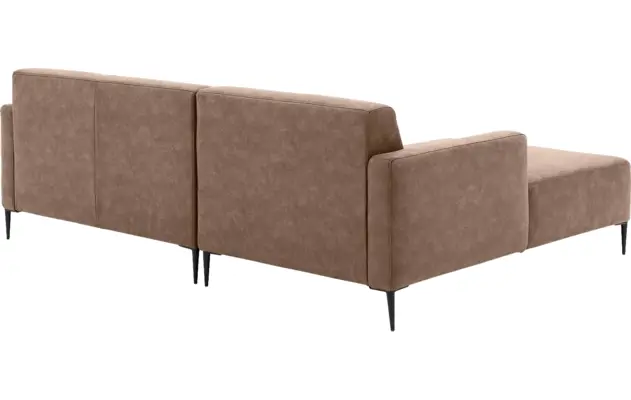 Goossens loungebank key west bruin micro leer - 8201624-394-gespiegeld-03