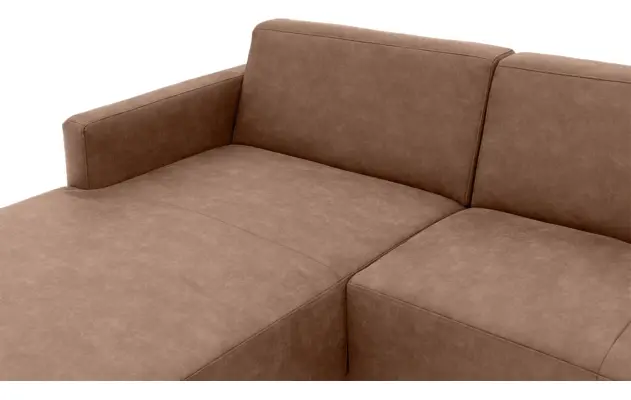 Goossens loungebank key west bruin micro leer - 8201624-395-gespiegeld-05