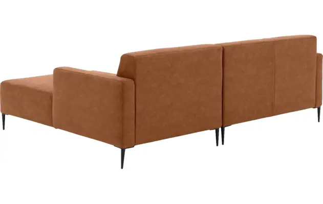 Goossens loungebank key west bruin micro leer - 8201624-399-03