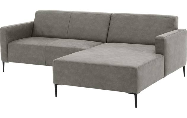 Goossens loungebank key west grijs micro leer - 8201624-402-04