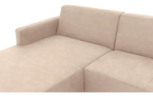 Goossens loungebank key west beige micro leer - 8201624-403-gespiegeld-05