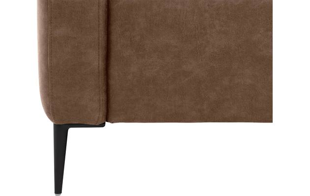Goossens loungebank key west bruin micro leer - 8202000-394-06