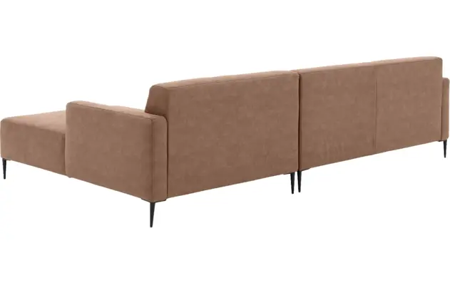 Goossens loungebank key west bruin micro leer - 8202000-395-03