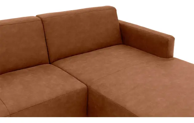 Goossens loungebank key west bruin micro leer - 8202000-399-05