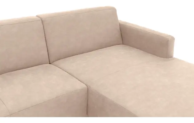 Goossens loungebank key west beige micro leer - 8202000-403-05