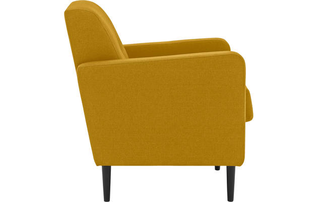 Goossens fauteuil hipp geel stof - 8202002-372-04