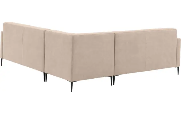 Goossens hoekbank key west beige micro leer - 8202398-403-04