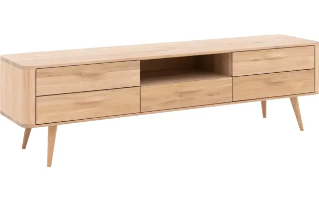 Goossens tv meubel bjarte wit eiken - 8203322-03