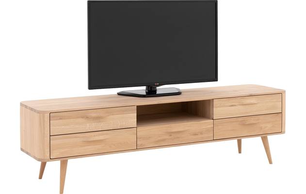 Goossens tv meubel bjarte wit eiken - 8203322-04