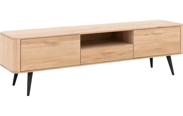 Goossens tv dressoir bjarte wit eiken - 8203449-02