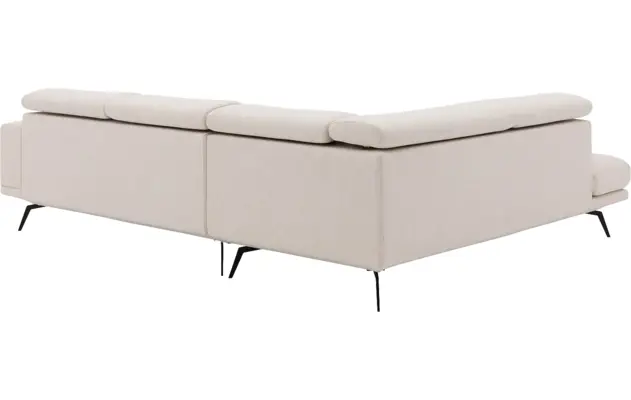 Goossens hoekbank viggo wit stof - 8203579-06