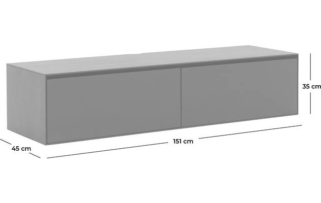Goossens excellent tv meubel vic zwart eiken - 8204318-goossens-vic-tv-meubel-eiken-grijs-50