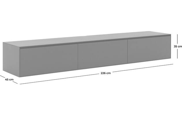 Goossens excellent tv meubel vic wit eiken - 8204324-goossens-vic-tv-meubel-eiken-grijs-50