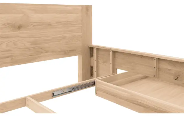 Goossens bedframe bibi onbewerkt eiken - 8205734-06-A