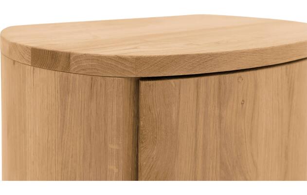 Goossens excellent nachtkastje denzo blank eiken - 8210122-05