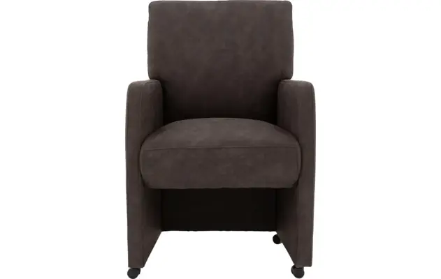Goossens eetkamerstoel leen grijs microvezel - 8210224-01