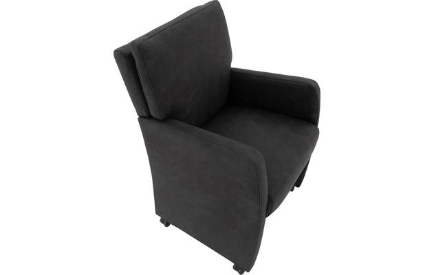 Goossens eetkamerstoel leen grijs microvezel - 8210225-03