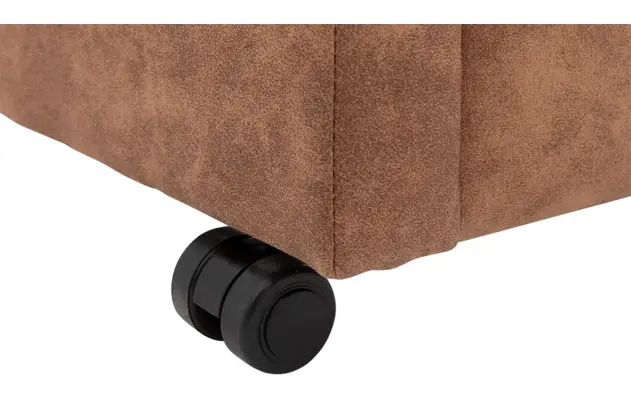 Goossens eetkamerstoel leen bruin microvezel - 8210230-05