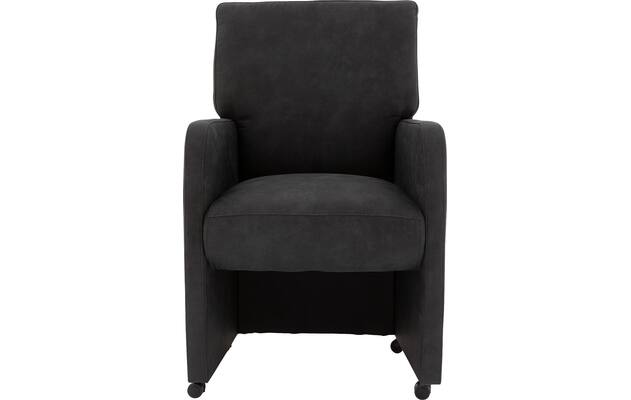 Goossens eetkamerstoel leen grijs microvezel - 8210231-01
