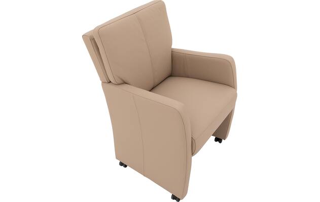 Goossens eetkamerstoel leen wit leer - 8210234-03