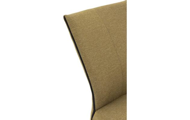 Goossens eetkamerstoel funk groen stof - 8210245-05