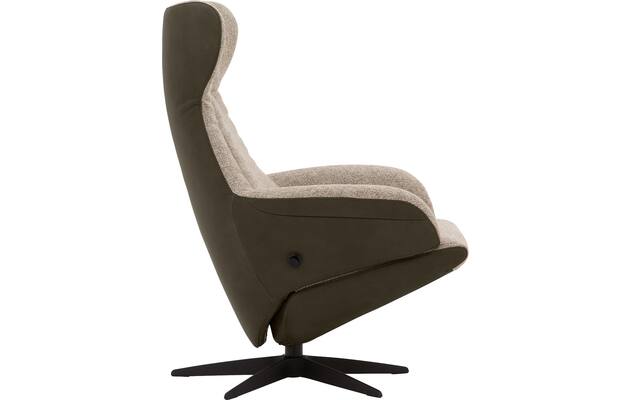 Goossens excellent relaxstoel avec groen leer - 8210272-03