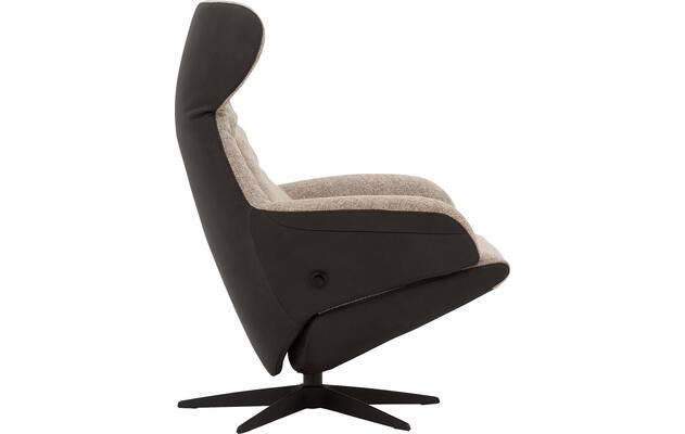 Goossens excellent relaxstoel avec grijs leer - 8210274-04