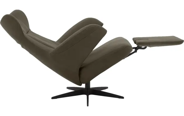 Goossens excellent relaxstoel avec groen leer - 8210284-06