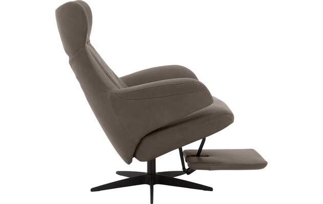 Goossens excellent relaxstoel avec grijs leer - 8210285-05