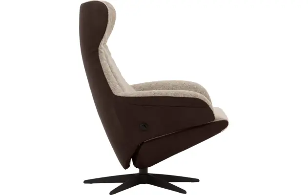 Goossens excellent relaxstoel avec bruin leer - 8210411-03