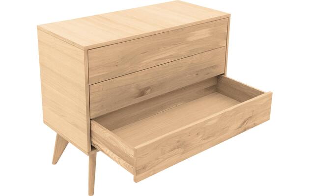 Goossens ladekast cosima wit eiken - 8210482-04