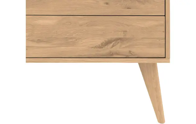 Goossens ladekast cosima wit eiken - 8210482-05