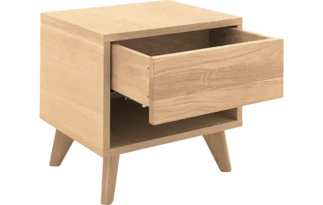 Goossens nachtkastje cosima wit eiken - 8210488-03