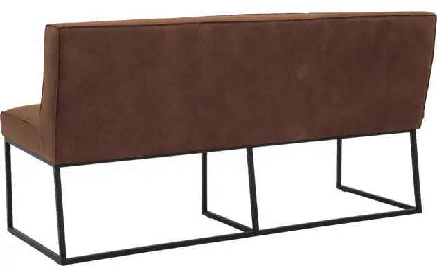 Goossens excellent eetkamerbank tom bruin leer - 8210538-03