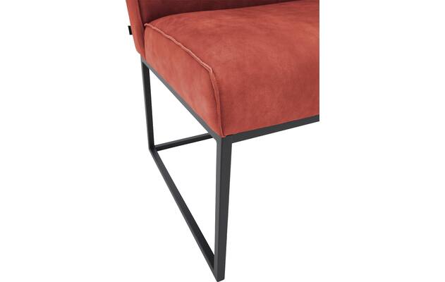 Goossens excellent eetkamerbank tom rood leer - 8210542-08