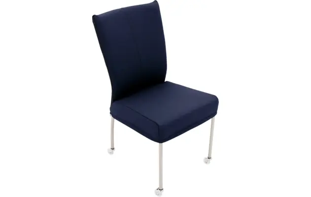 Goossens eetkamerstoel funk blauw leer - 8210592-04