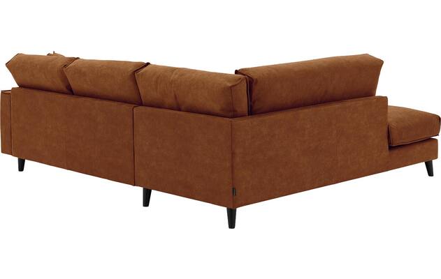 Goossens hoekbank jonas bruin micro leer - 8210609-04