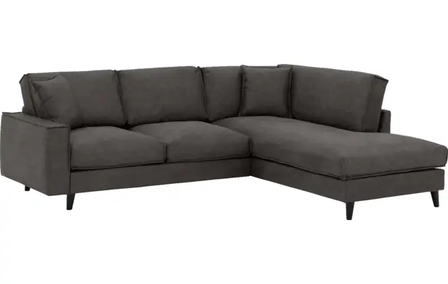 Goossens hoekbank jonas grijs micro leer - 8210610-02-gespiegeld