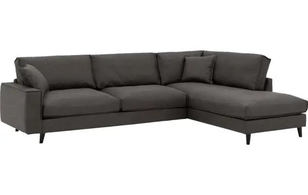 Goossens hoekbank jonas grijs micro leer - 8210617-02-gespiegeld